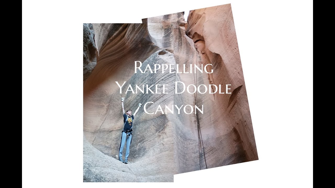 Rappelling Yankee Doodle Canyon