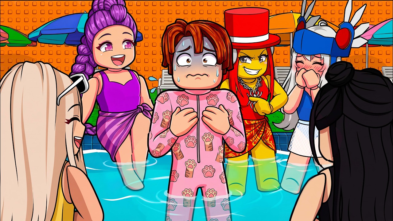 Stuck at Only Girls Pool Party