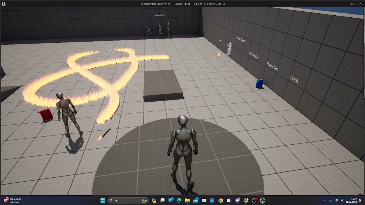 Unreal Engine Gasoline Fire Interaction - FINAL (Multiplayer)