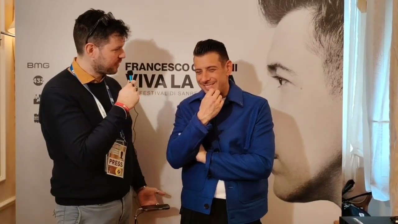 Sanremo 2025: Video intervista a Francesco Gabbani