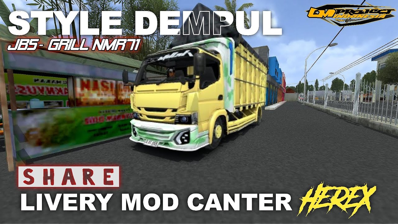 HEREX MBOIS‼️😎SHARE MOD & LIVERY MOD TRUK CANTER HEREX JB5 || MOD BUSSID TERBARU