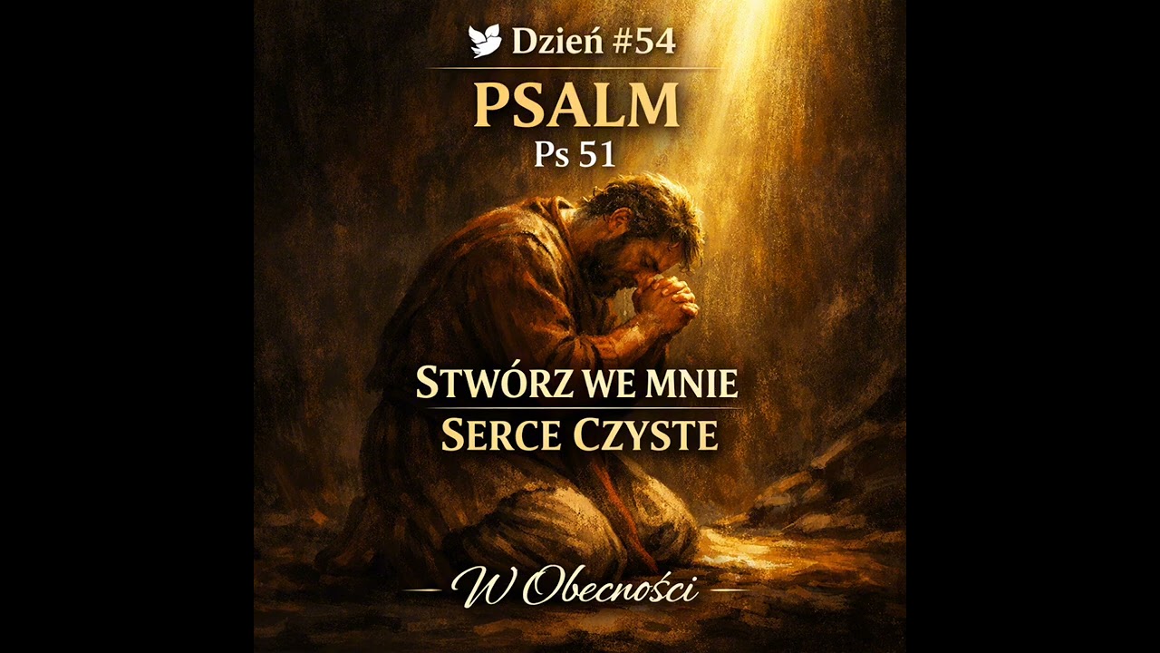 🕊️ Dzień #54 • Psalm — Stwórz we mnie serce czyste | Ps 51 | W Obecności