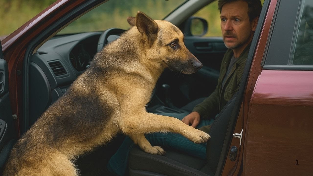 Ein streunender Schäferhund springt in mein Auto und fleht um Hilfe–was dann passiert, bricht Herzen