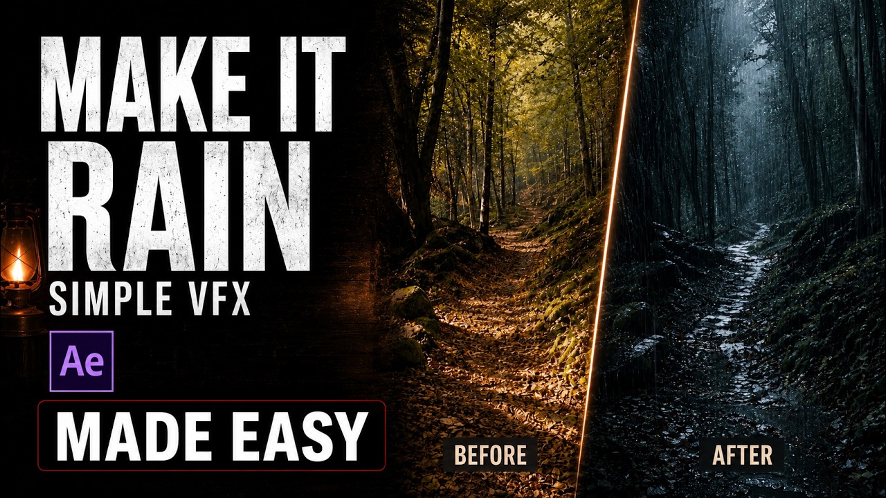 Simple Visual Effects: Make it Rain | Create Exotic Locations for Your Film in Photoshop!