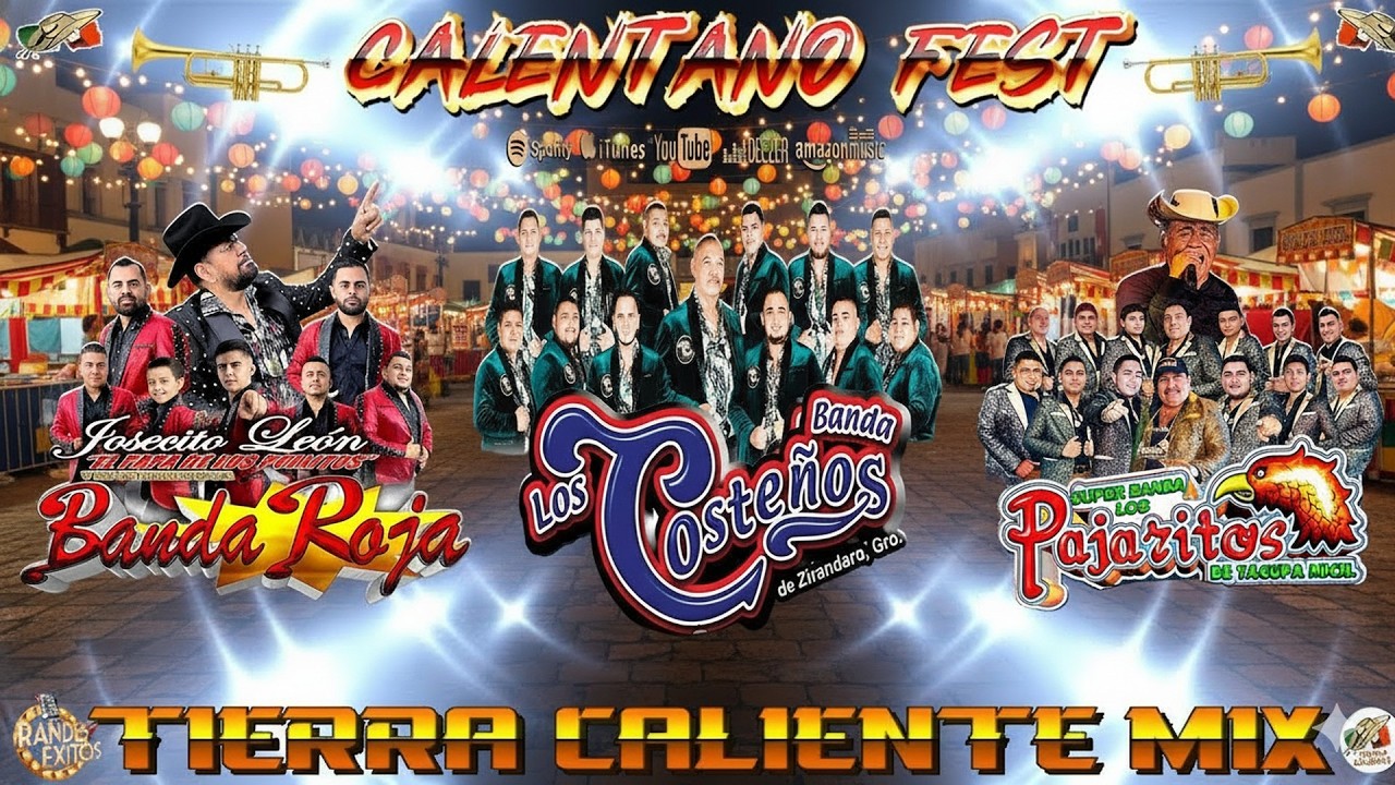 Banda Los Costeños ft Los Pajaritos De Tacupa ft Banda Roja 💥 Calentano Mix - Tierra Caliente