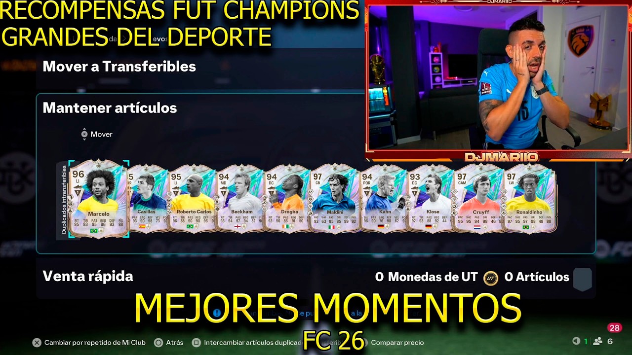 DjMaRiiO RECOMPENSAS FUT CHAMPIONS CON LOS GRANDES DEL DEPORTE EN EA SPORTS FC 26