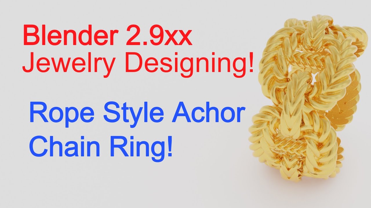Custom Rope Ring Design in Blender 2.9