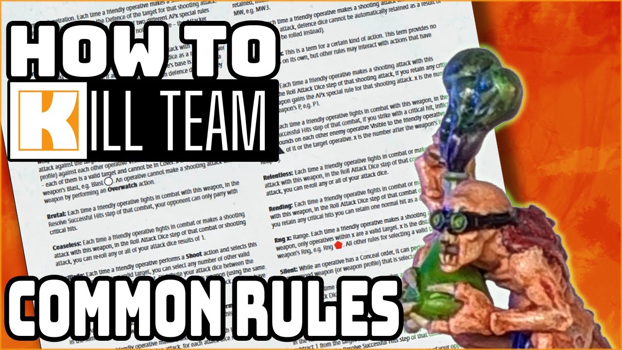 How To Kill Team | Common Rules
