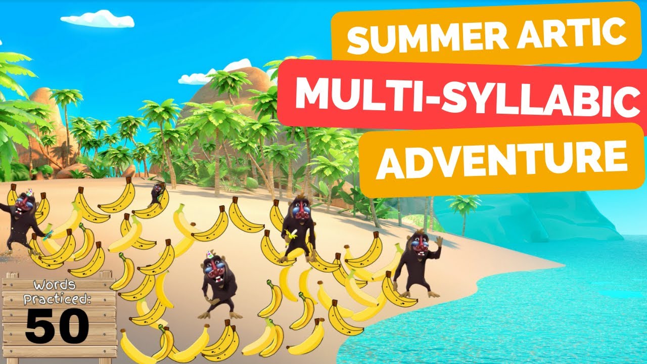 Multi-Syllabic Summer Artic Adventure | Free Speech-Language Pathology Articulation Activity