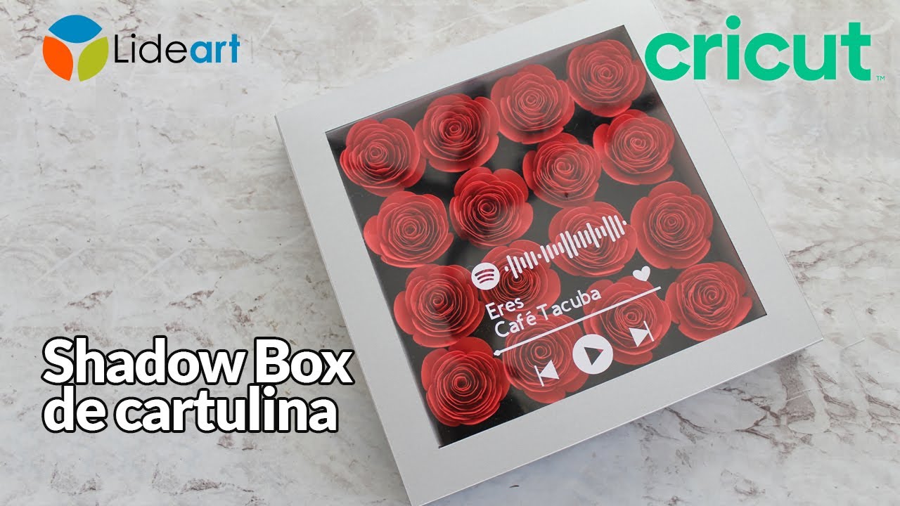 Marco con rosas de papel. Regalo Día de las Madres / DIY Shadow box /  Mothers days gift idea