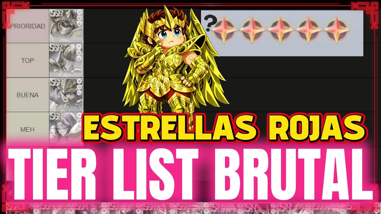 🔥TIER LIST HABILIDADES DESPIERTAS - SSEX🔥 #saintseiya #saintseiyaEX #saintseiyaexglobal