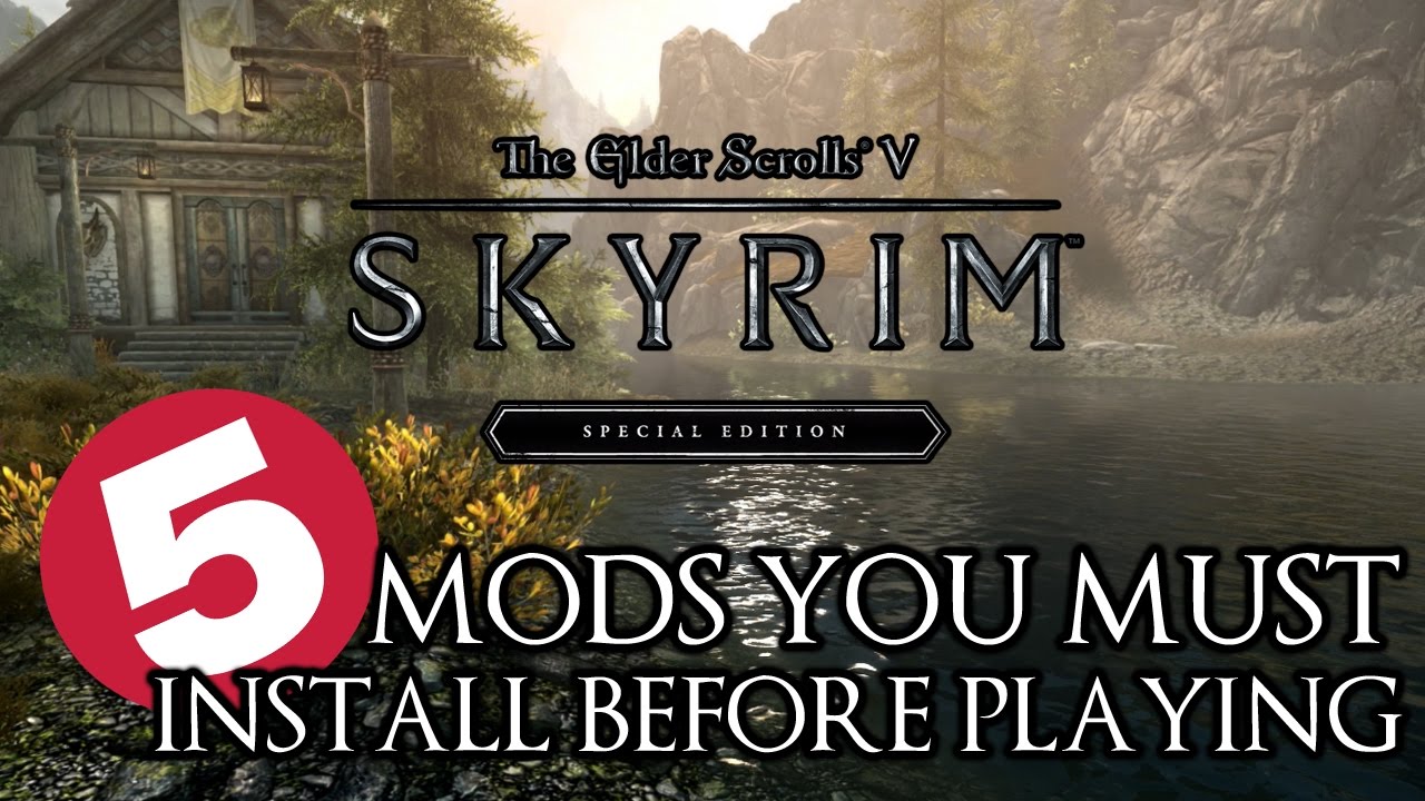 Skyrim Special Edition 5 MODS YOU MUST INSTALL BEFORE STARTING (PS4)