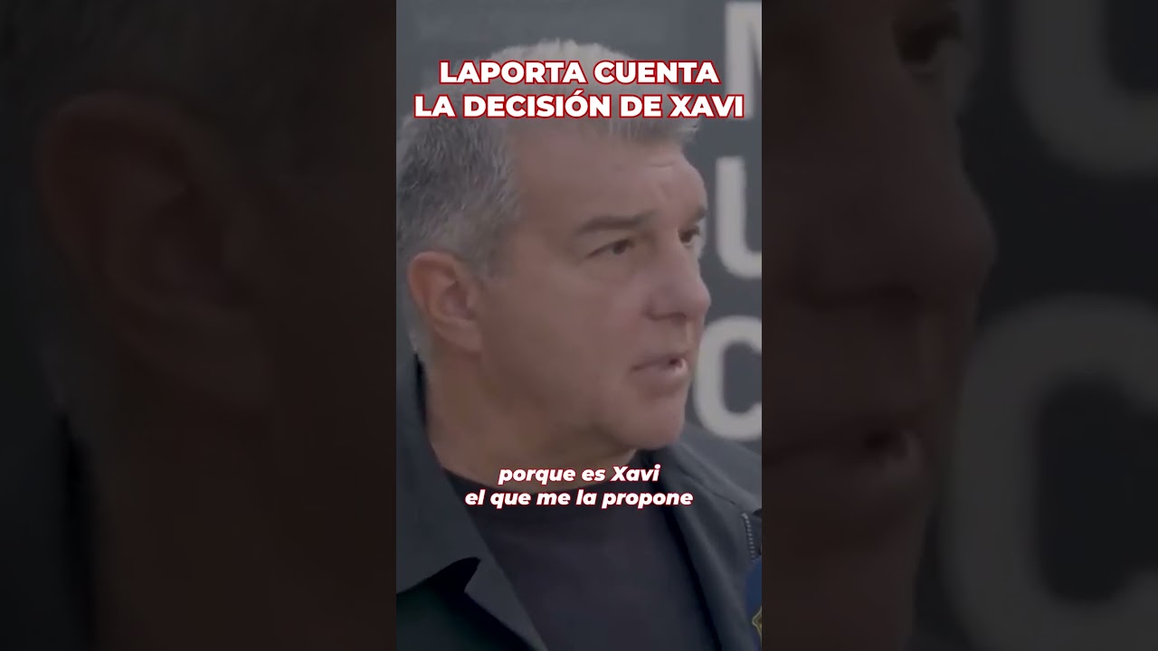 Declaraci&oacute;n OFICIAL de #laporta  tras la DIMISI&Oacute;N de XAVI | FC BARCELONA