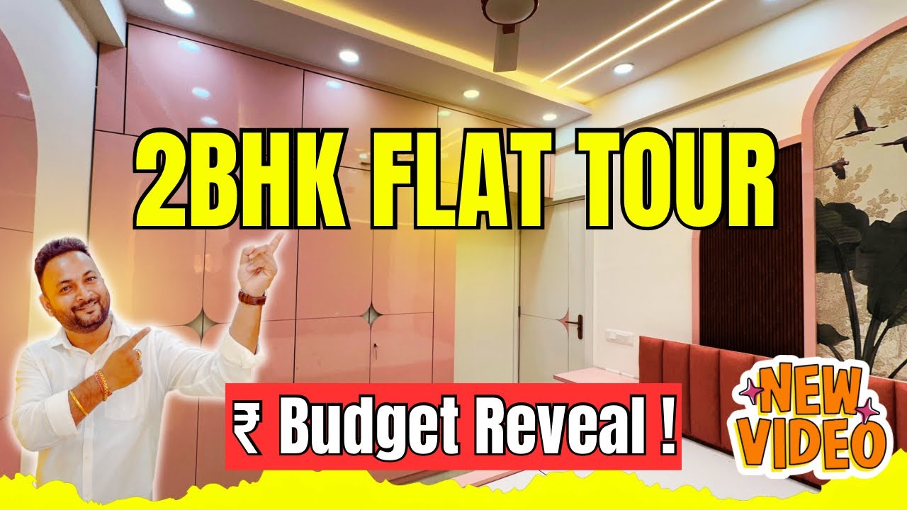 2BHK Flat Interior Tour in Budget | Small 2BHK Flat Interior Tour 2025 @interiorjagat 