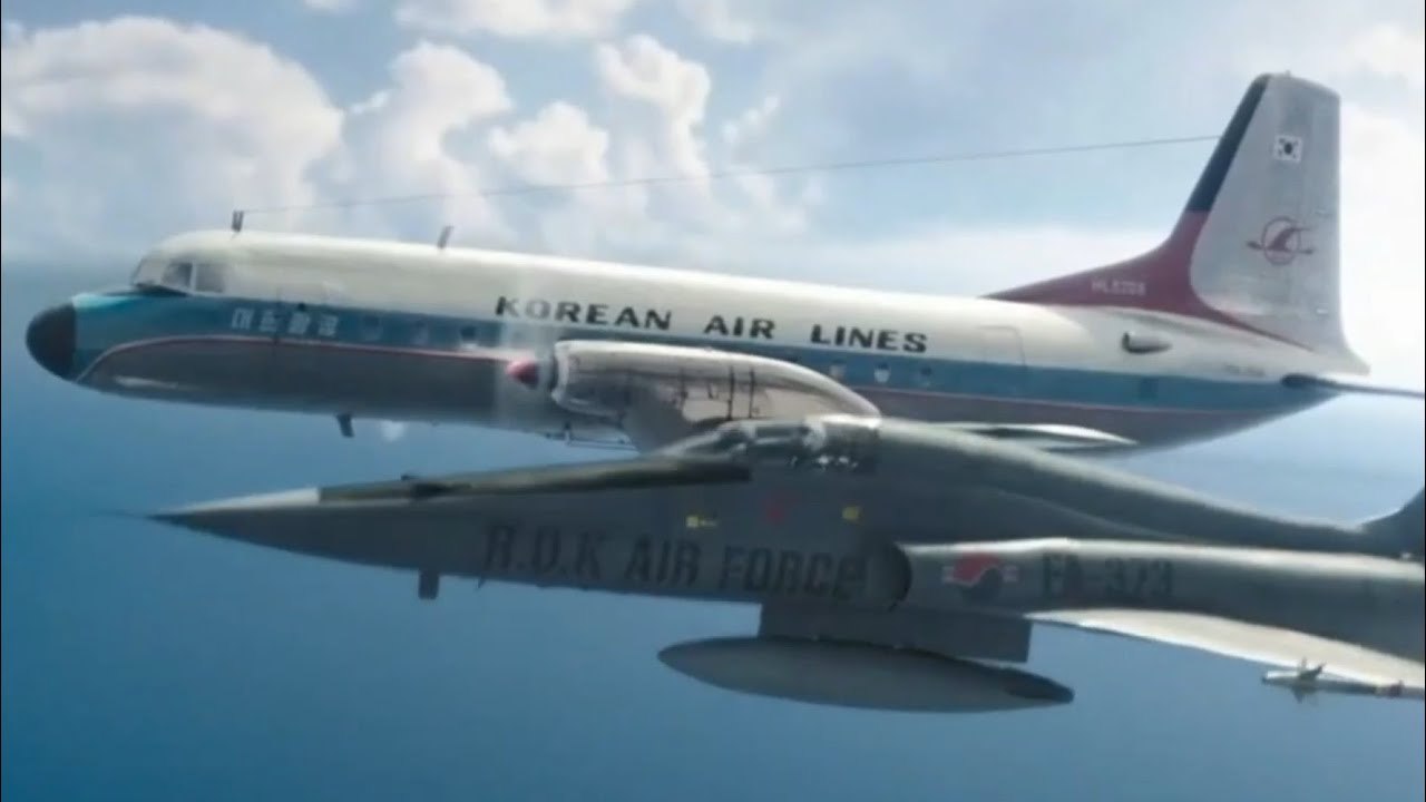 1969 Korean Air Lines NAMC YS-11 Hijacking - Animation