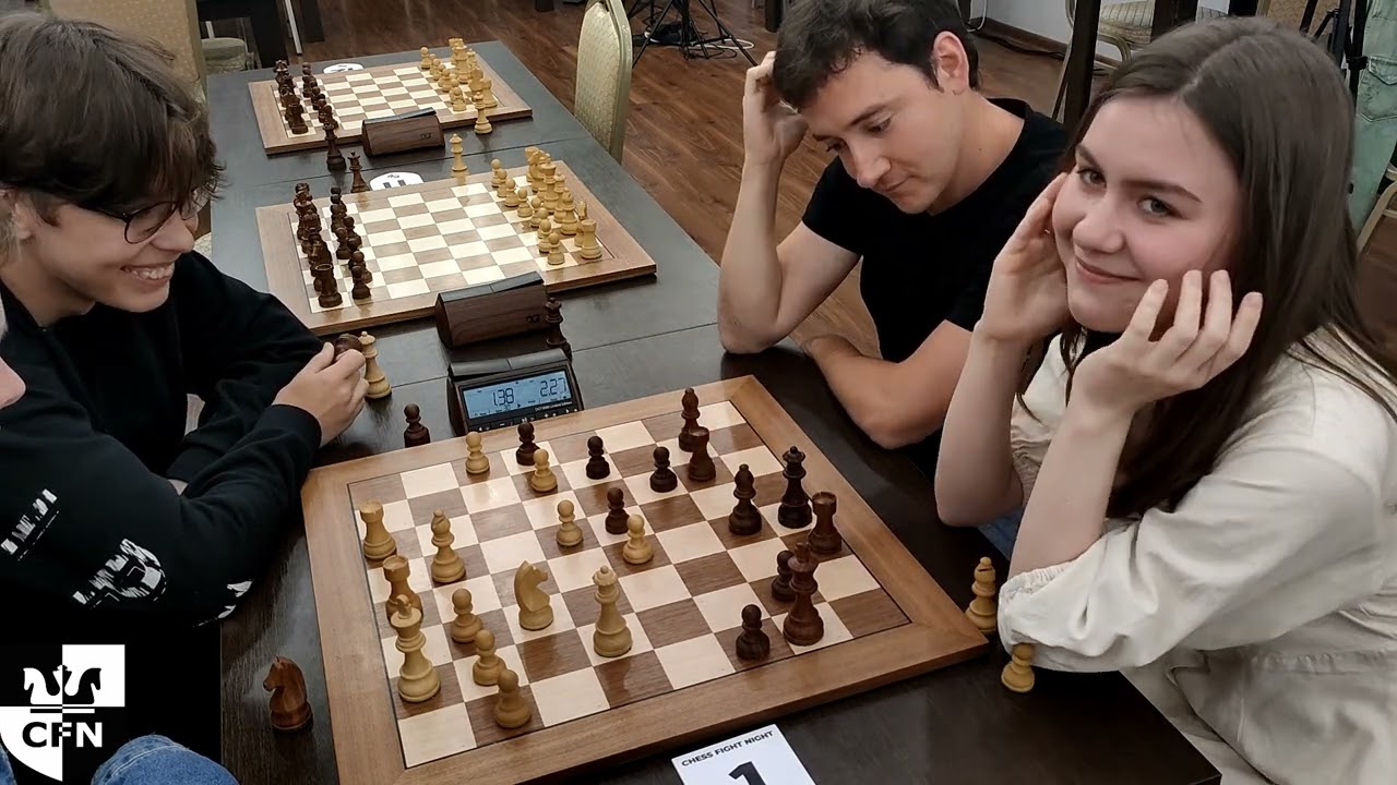 Pair chess. WFM Fatality & FM Luke Skywalker vs Celentano & Nazarov. Chess Fight Night. CFN. Blitz