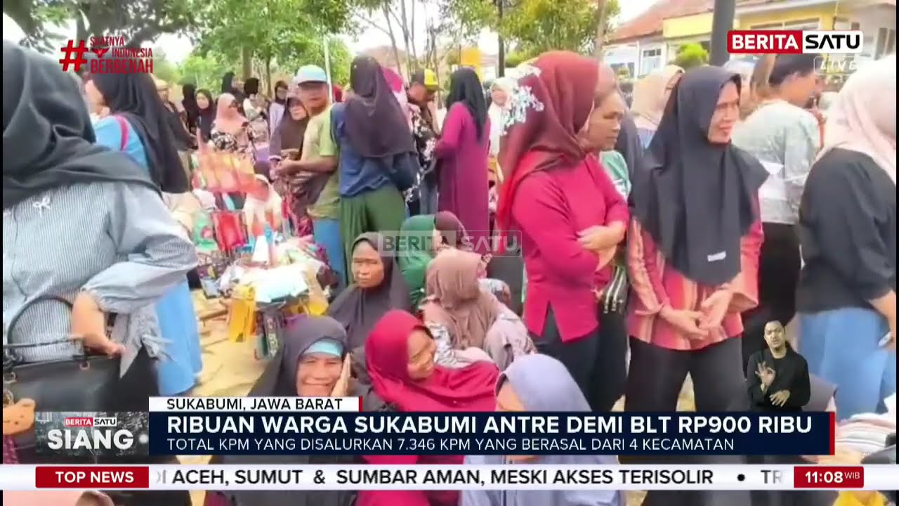 Demi BLT Rp900 Ribu, Warga Sukabumi Rela Berdesakan di Kantor Pos #Beritasatu