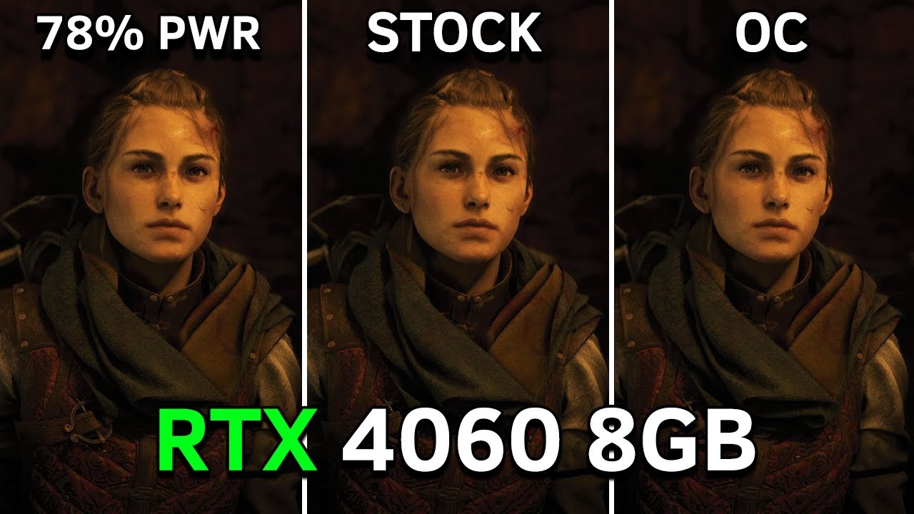 RTX 4060: Power Limit (78%) vs Stock vs OC | Test In 16 Games at 1080p | 2023