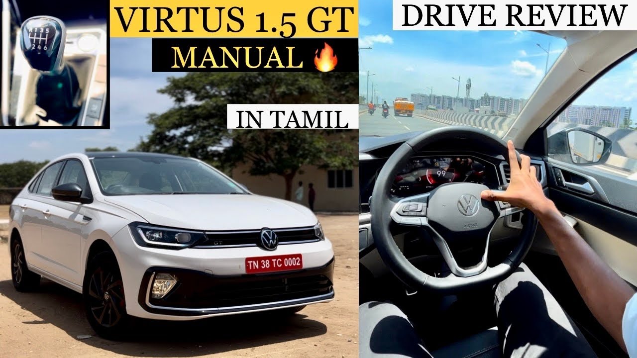 VW Virtus 1.5GT Manual,Drive Review,Tamil,Amazing Handling🔥Perfect choice for enthusiasts!