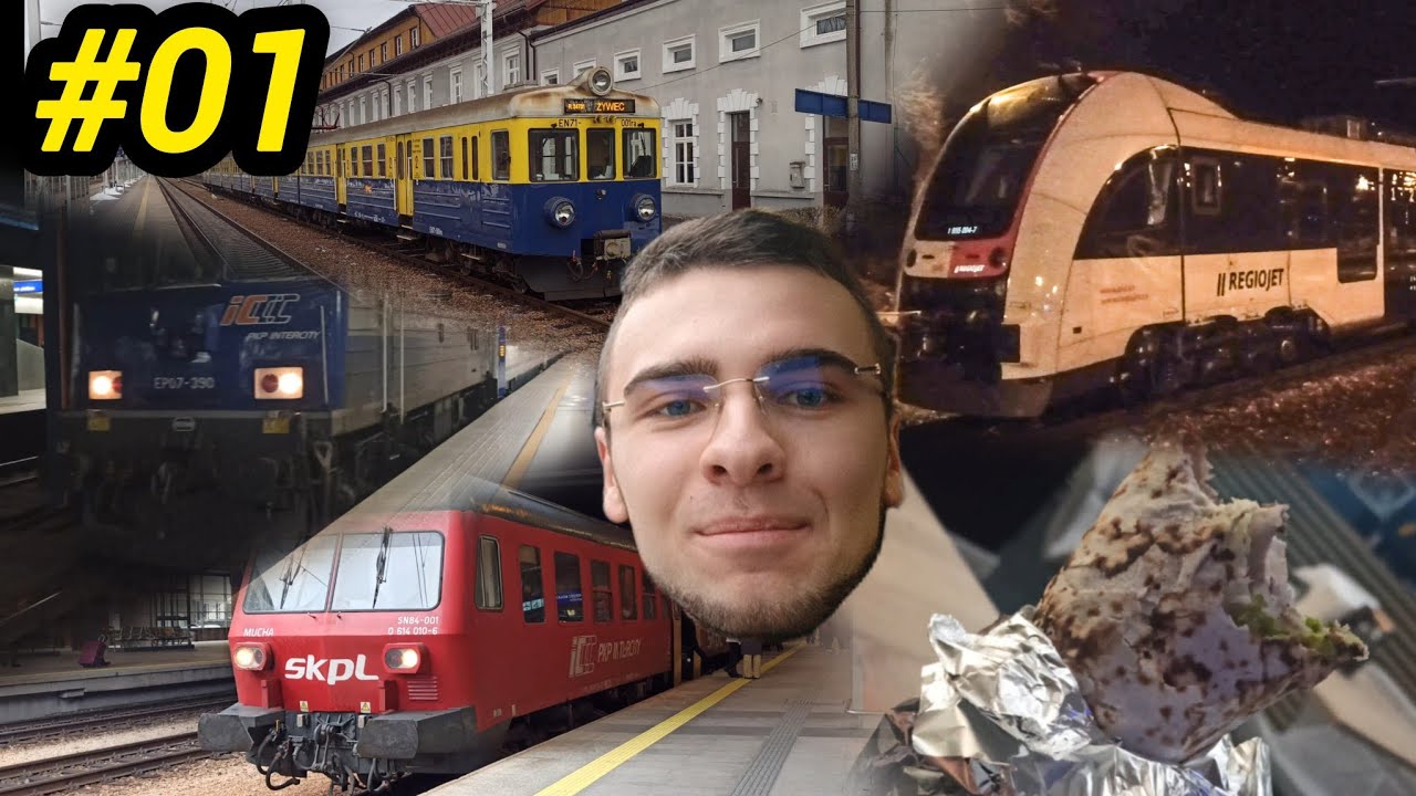 24 H KOLEJOWA PODRÓŻ - Nocny Kebab, Regiojet,  Kraków, Nocne Pociągi - KOLVLOG #01