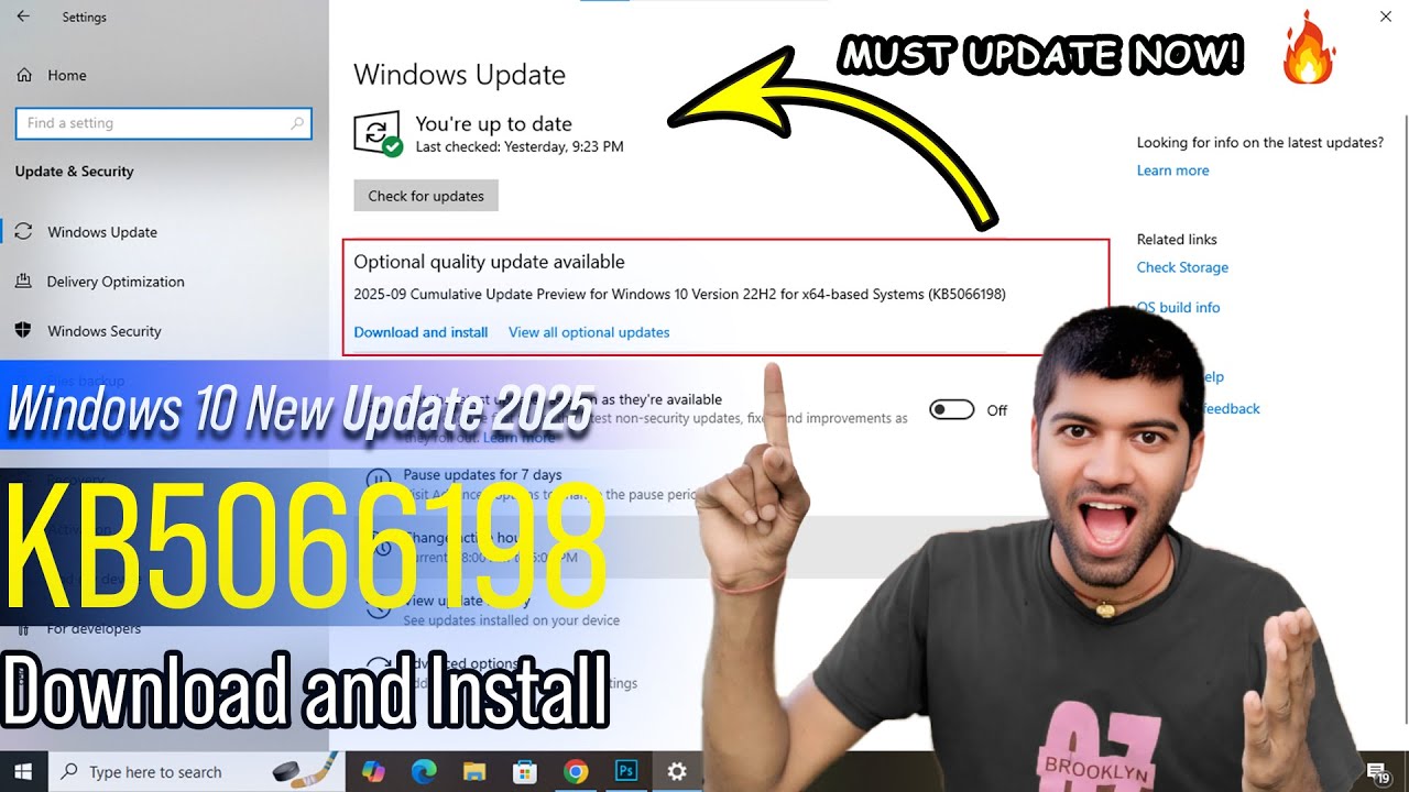 Windows 10 September 2025 Update (KB5066198) 🔥 | New Features, Fixes & Performance Boost 🚀