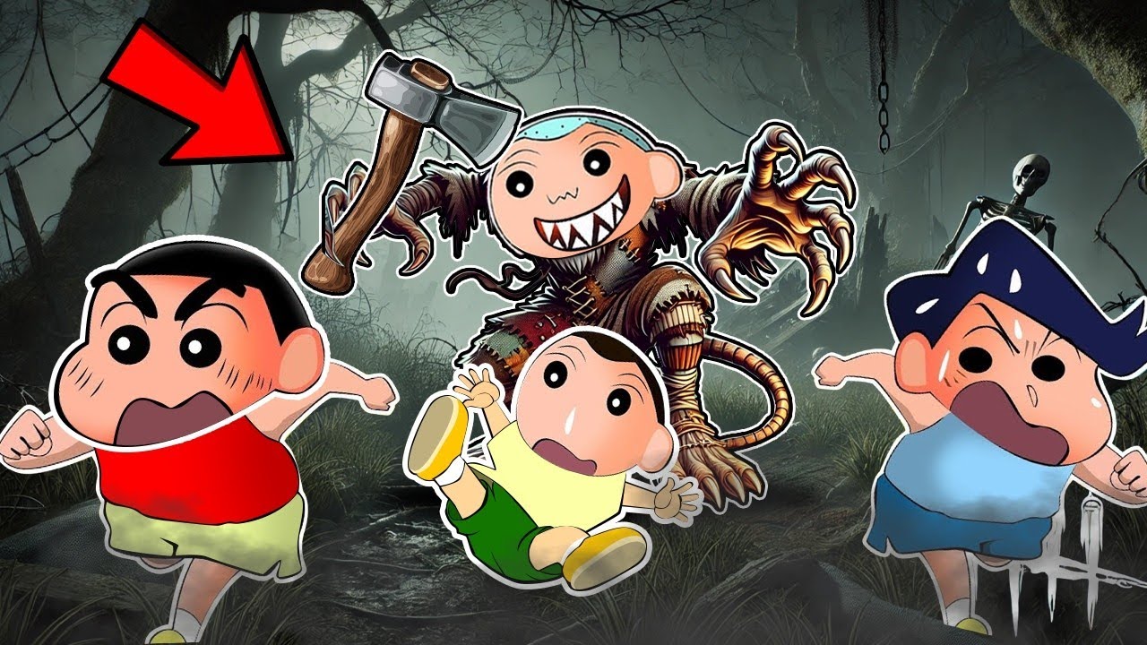 Masao Became The Huntress Killer In DBD 😱🔥 | Shinchan Playing Dead By Daylight | Funny Game 😂