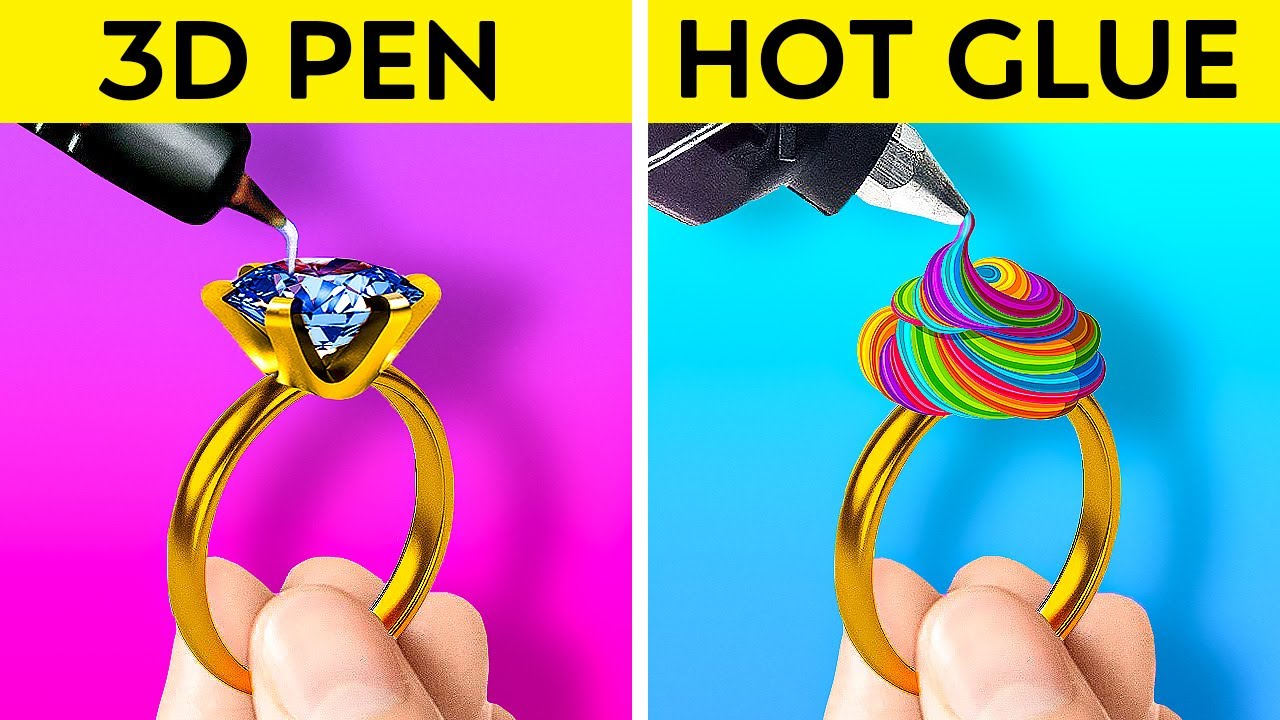 CRAZY 3D PEN HACKS|| Funny Drawing And Painting Challenge By 123 GO!GOLD