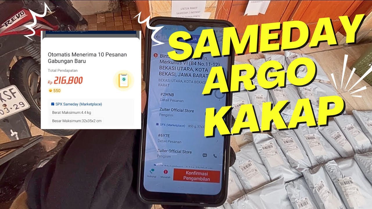 PERTAMA KALI DAPET SAMEDAY | ARGO DIATAS 200RB ‼️, GACOR PARAH HARI INI #drivershopeefood 