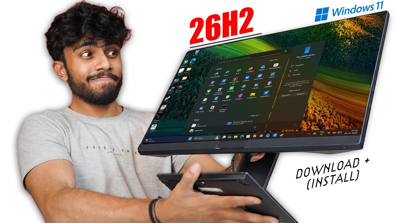 Windows 11 installation step by step ⚡Windows 11 26H2 New AI Version With New Features