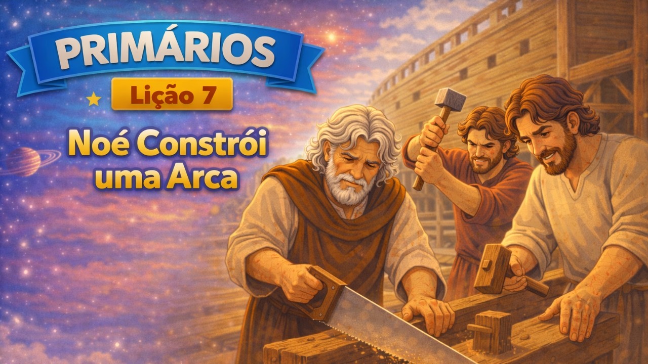 Lição 7 - Noé Constrói uma Arca | Classe dos Primários | 1º Trimestre - Ano A