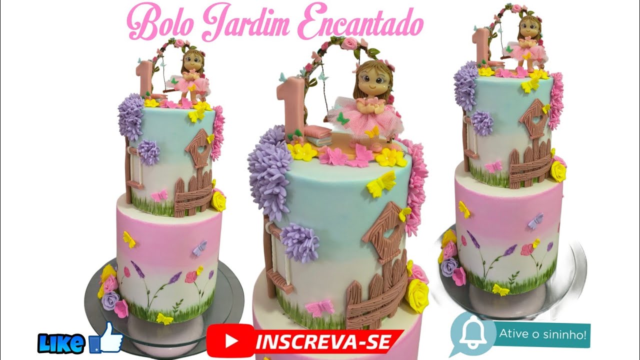 Bolo Jardim Encantado!!!!