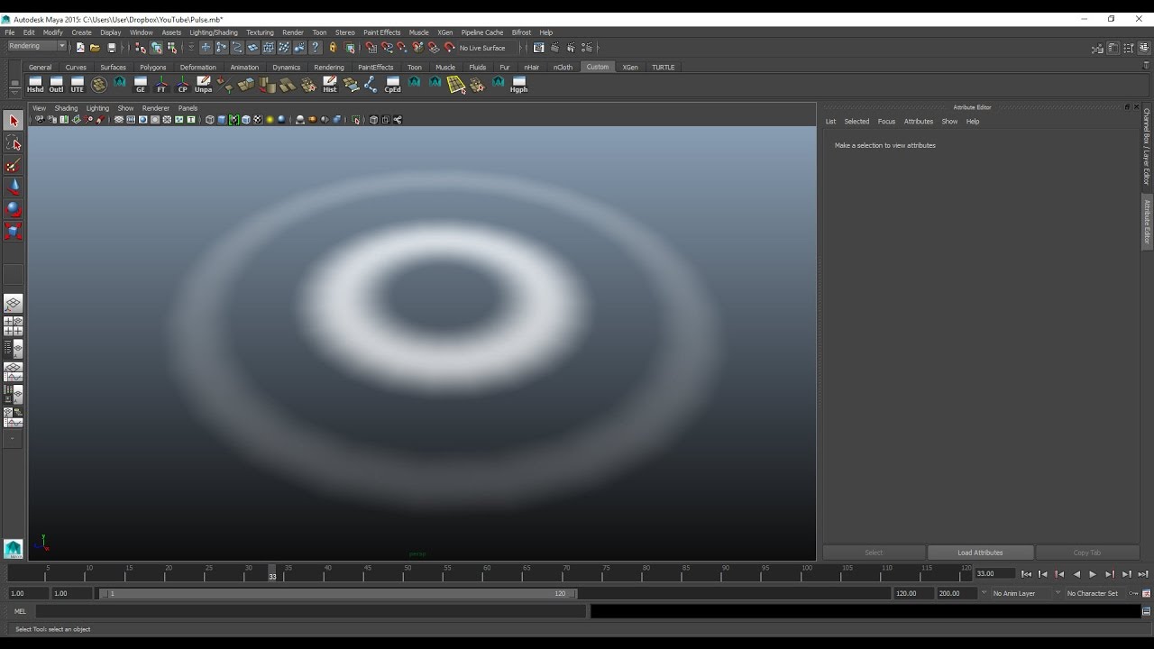 Animated Pulse Using UV Offset in Maya