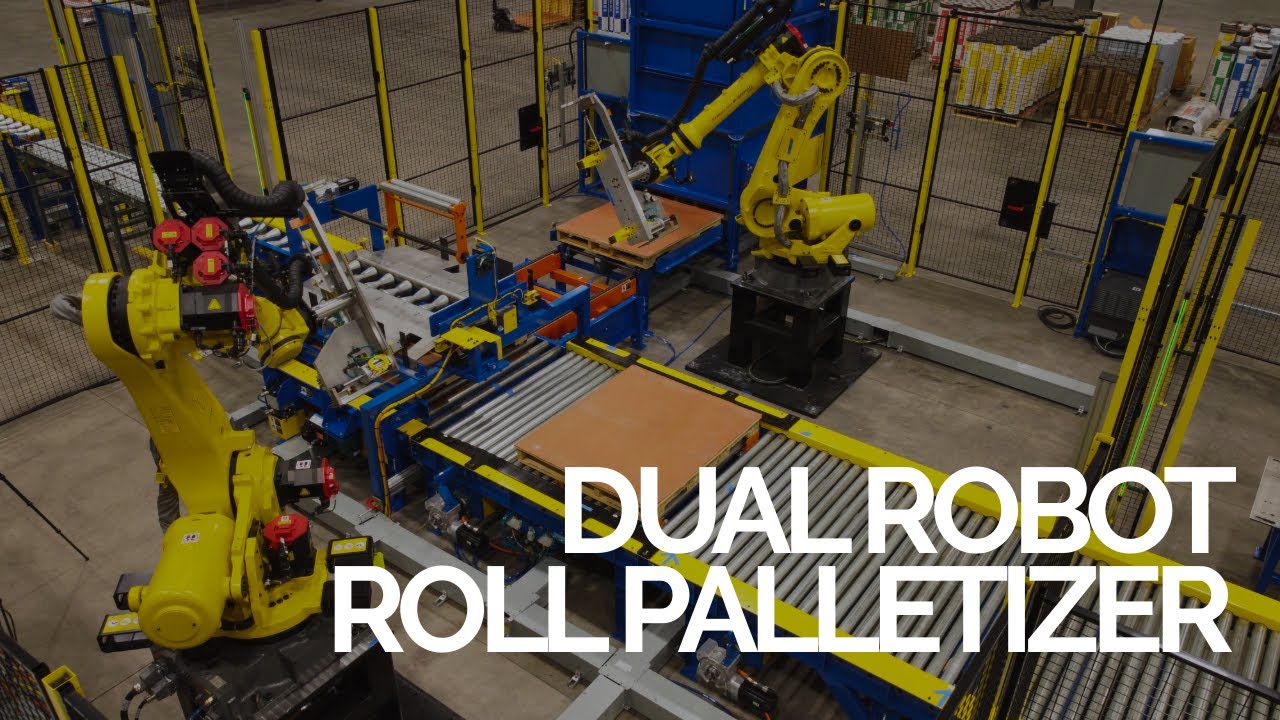 End-of-Line Roll Handling and Robotic Palletizing System