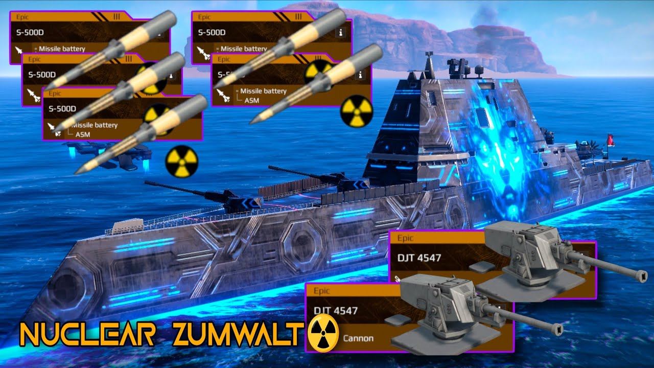 USS Zumwalt + S500D ☢️ + DJT4547 🤯 Ultimate Destroyer Build!