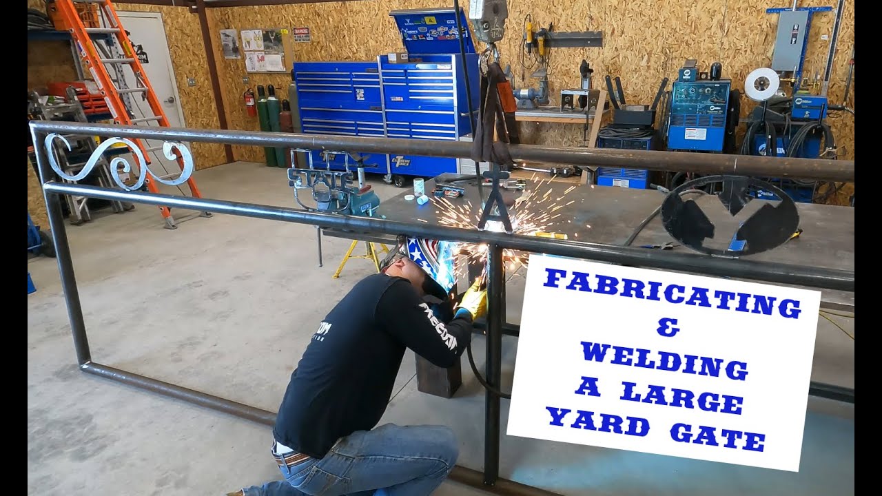Fabricating Large pipe Yard Gate