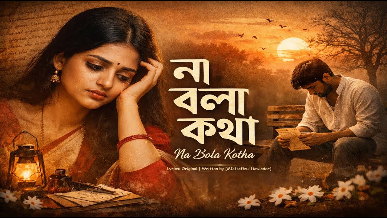 Na Bola Kotha | না বলা কথা | | New Bengali Heart broken song | Folk and Melody