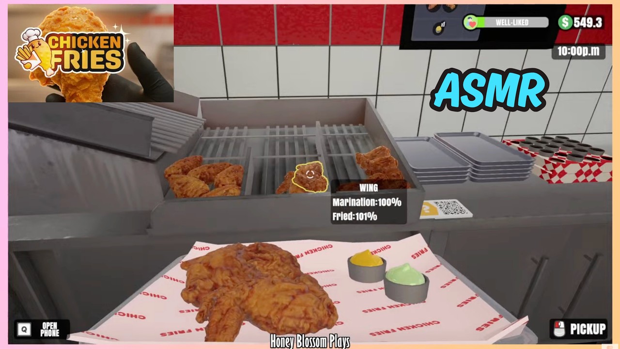 ASMR 🍗🍟 | New Chicken Shop Just Opened Up! Get it while it's HOT! | Cozy Longplay | Soft Spoken 🎧