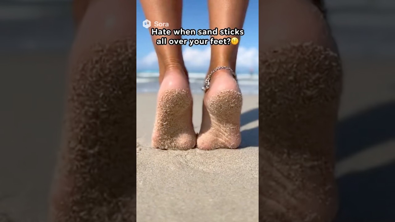 The Genius No-Sand Feet Beach Hack