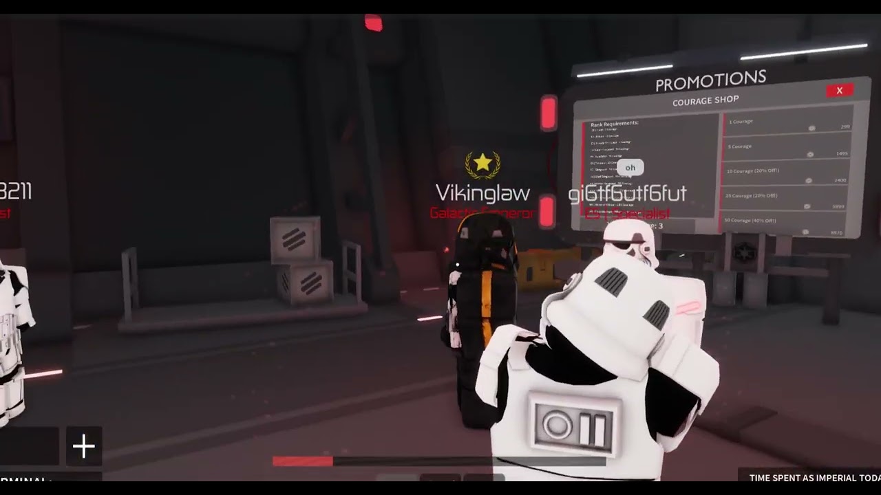 vikinglaw kills me in roblox coruscant TGE