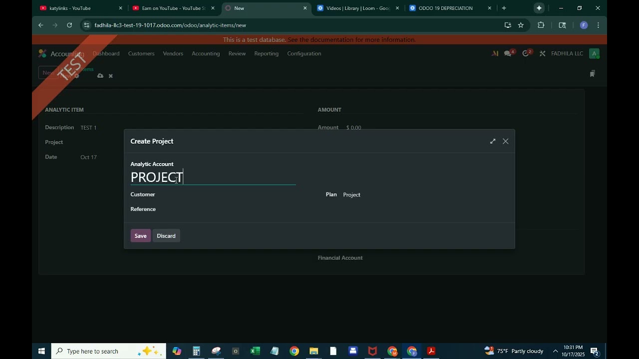 Odoo 19 Analytic Accounting Explained | Step-by-Step Project Cost Tracking