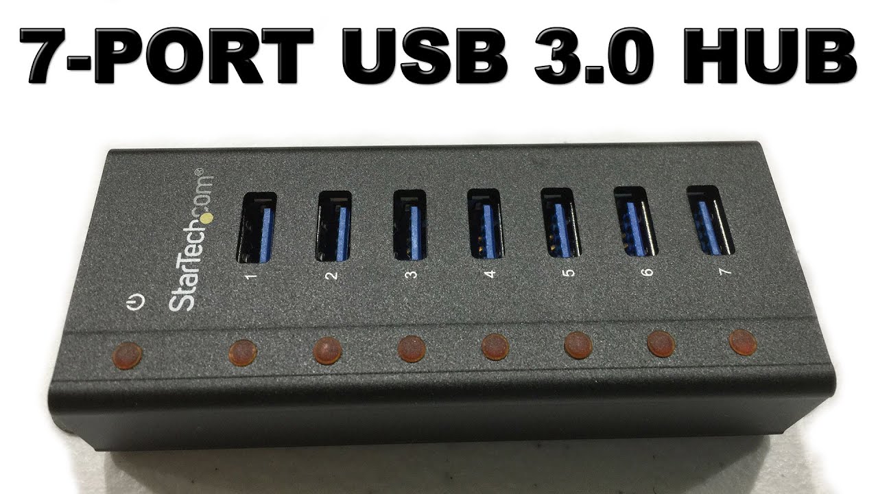 Распаковка 7-портового концентратора StarTech USB 3.0