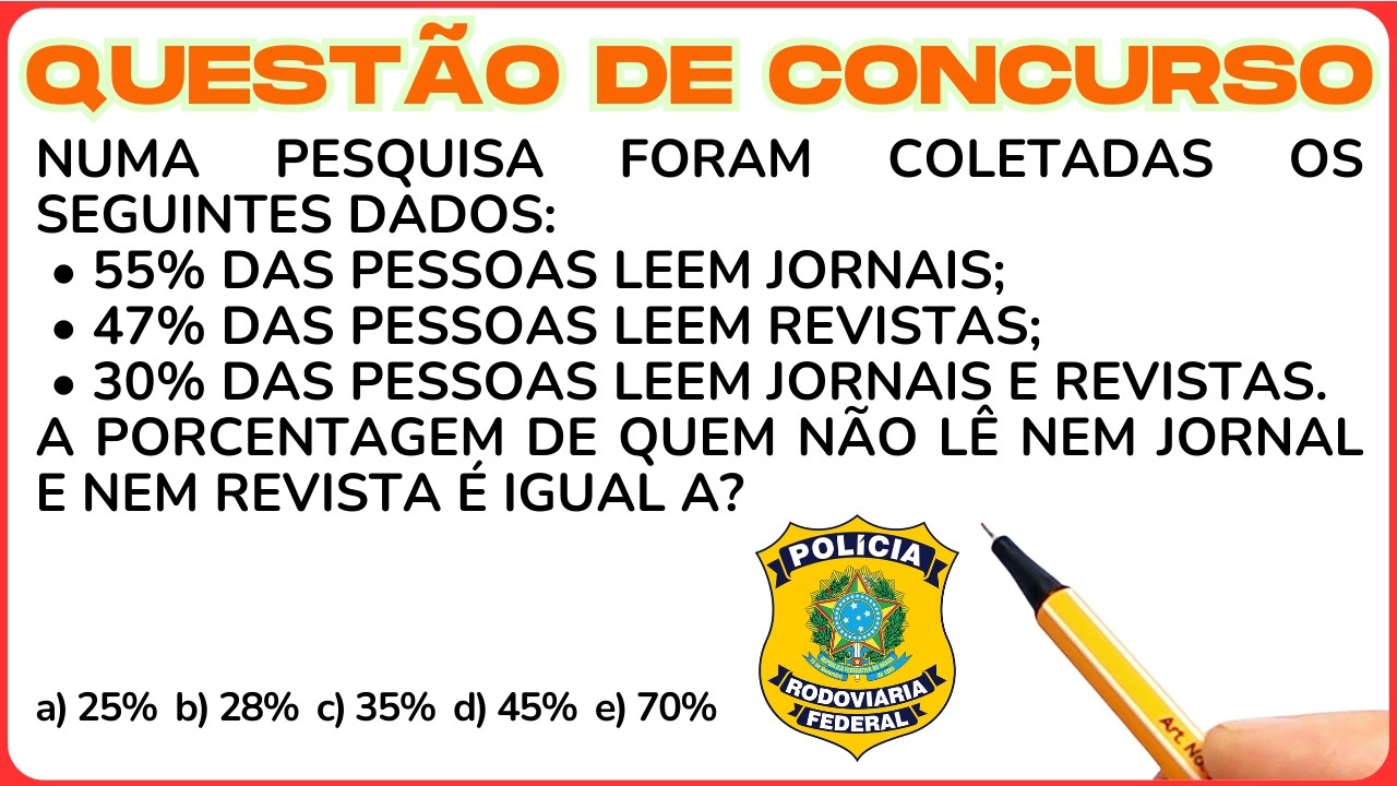 📚 QUESTÃO DE CONCURSO! Fácil, mas muitos estão errando‼️