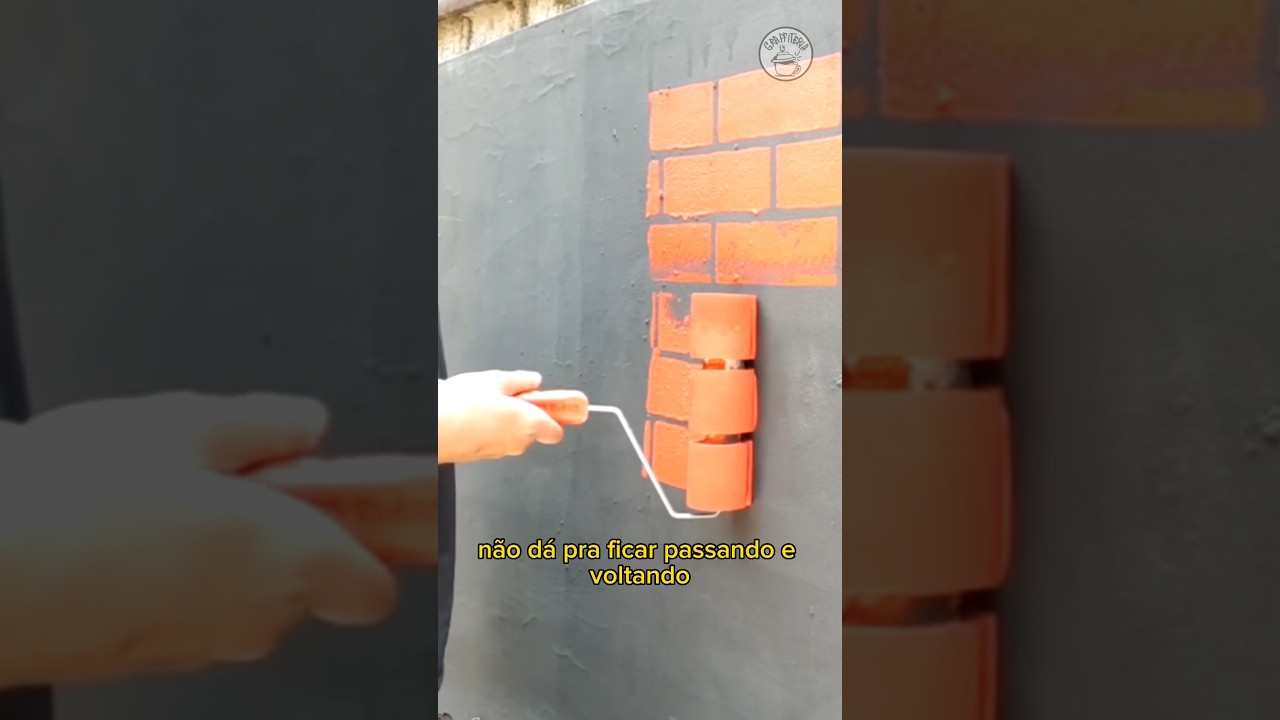 Como fazer um rolinho para pintar tijolos