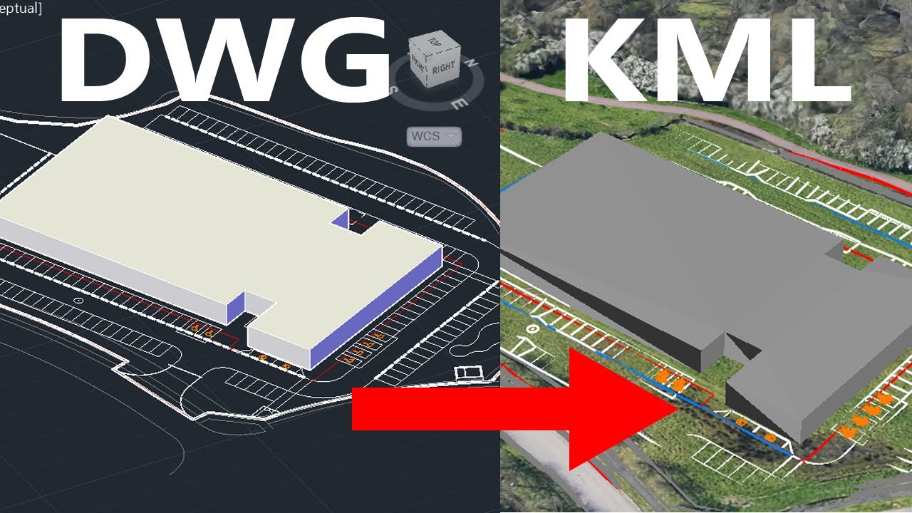 Создание KML файла из DWG