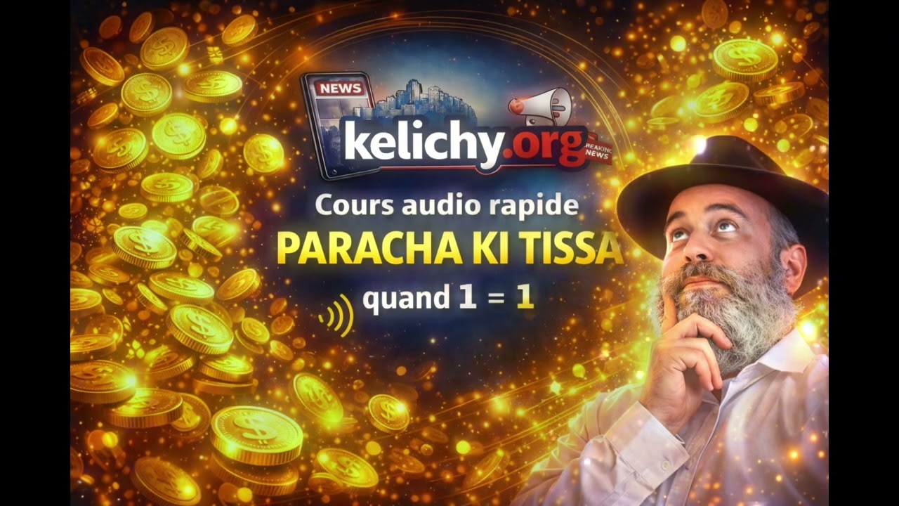 Cours audio rapide paracha KI-TISSA  Rav Chmouel kaufman Kelichy.org