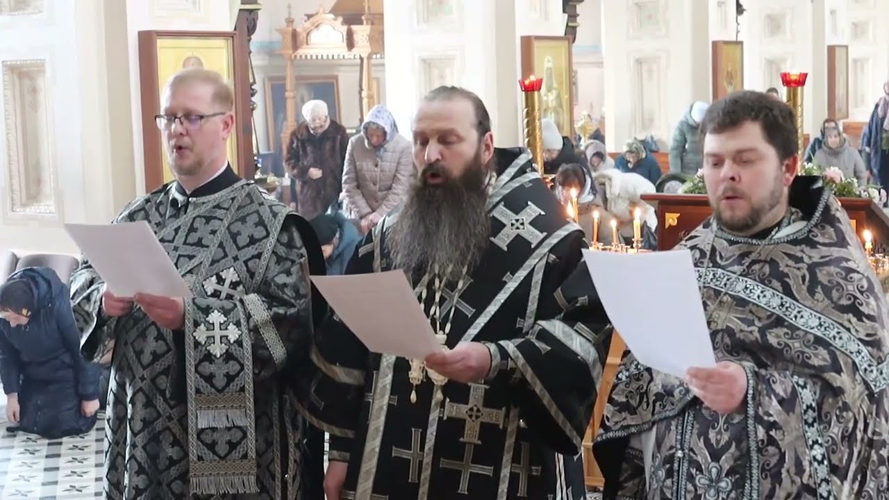 Литургия Преждеосвященных Даров и молебное пение великомученику Феодору Тирону с освящением колива