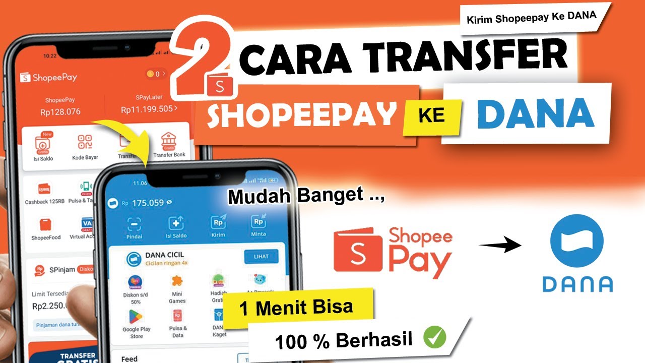 ✅ 2 Cara Transfer Saldo Shopeepay Ke DANA | Transfer Shopeepay Ke DANA