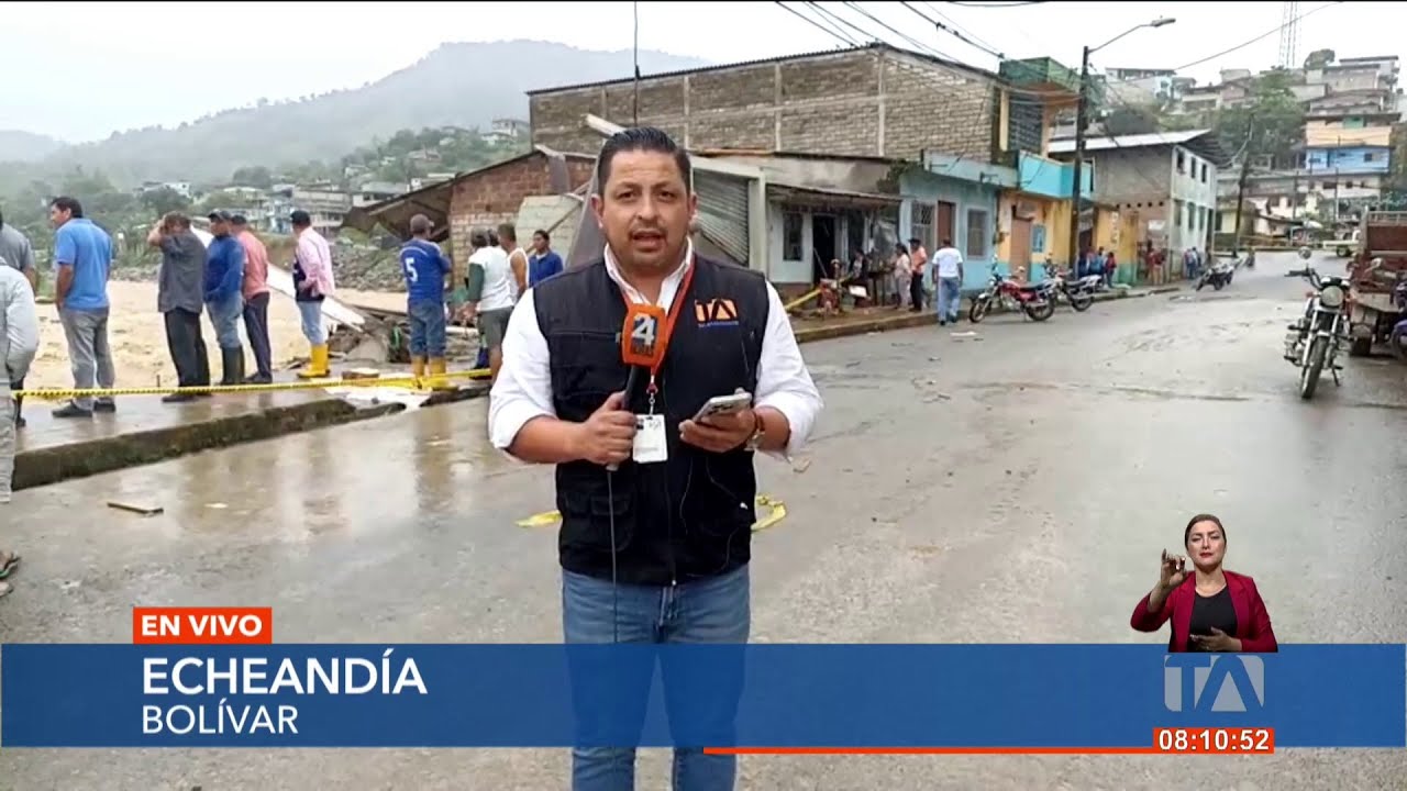 Este es el ambiente en la provincia de Bolívar tras las fuertes lluvias