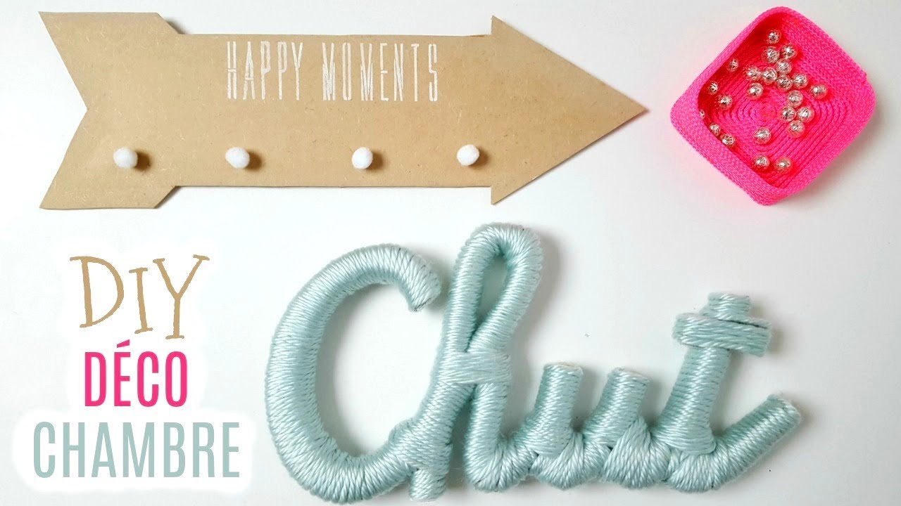 DIY DÉCORATIONS CHAMBRE AVEC PRESQUE RIEN