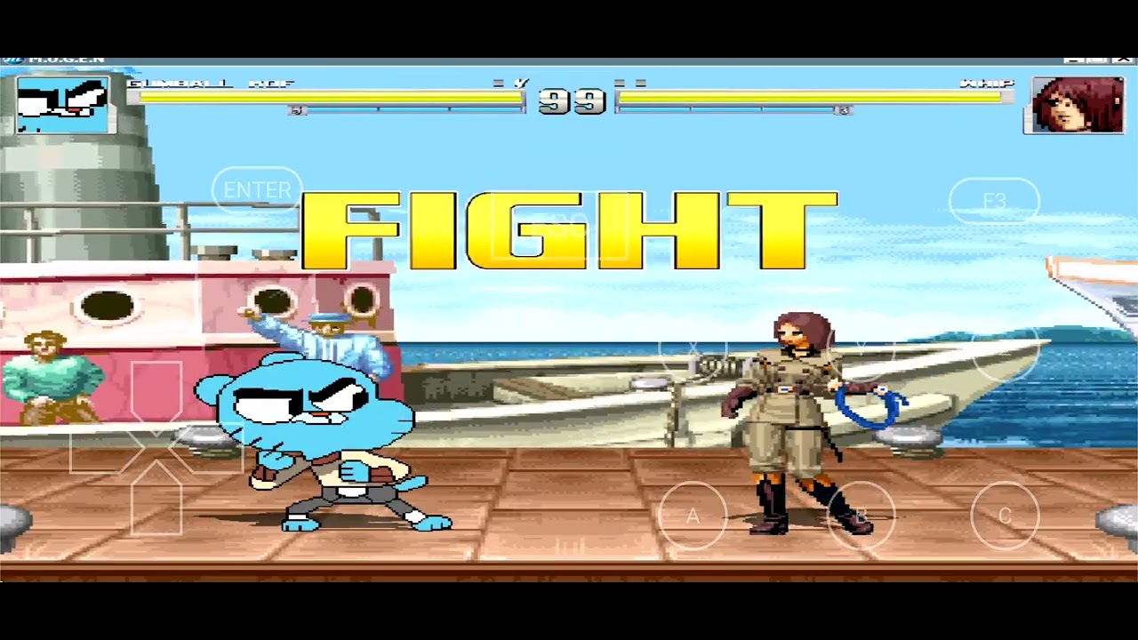 [M.U.G.E.N] GUMBALL VS WHIP, THE EPIC FRIENDS FIGHT
